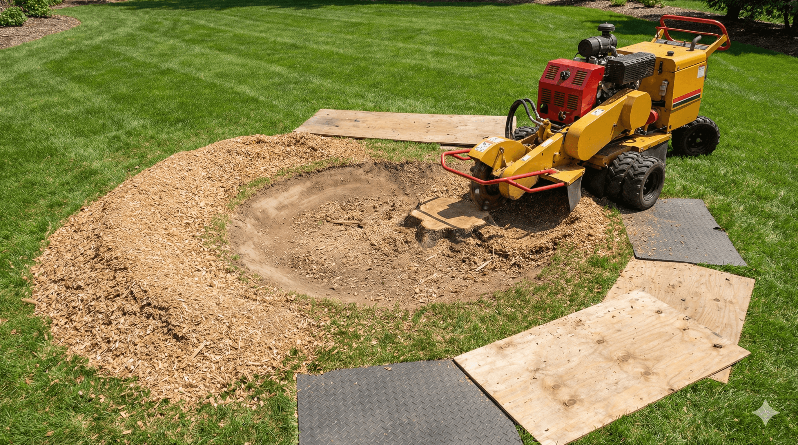 Stump grinding and stump removal service